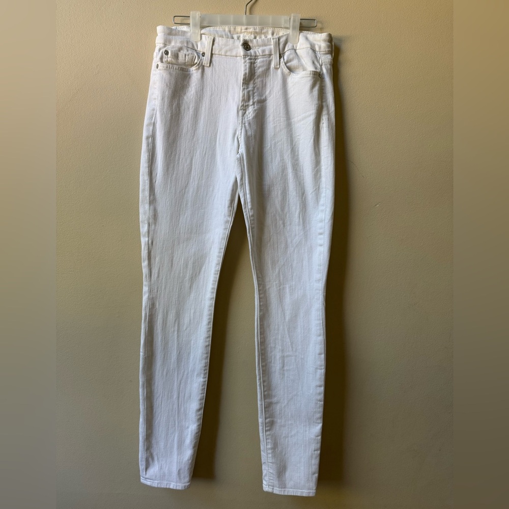 7 For All Mankind White Jeans